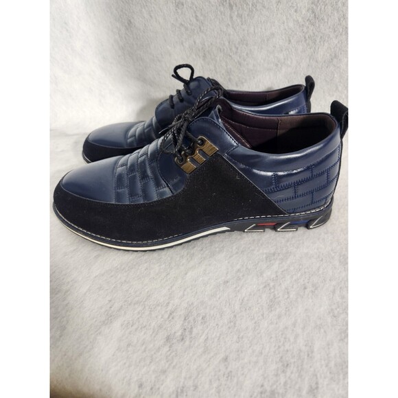 Gatsby Men\'s Oxford Derby Orthopedic Leather Shoes Size 10 Blue